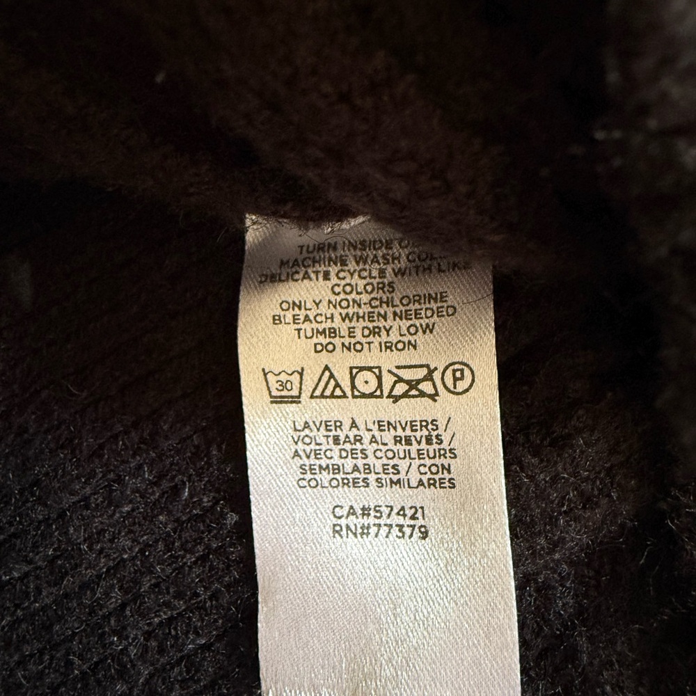 Ann Taylor Black Sweater with Pearl Accents - Picture 6 of 11